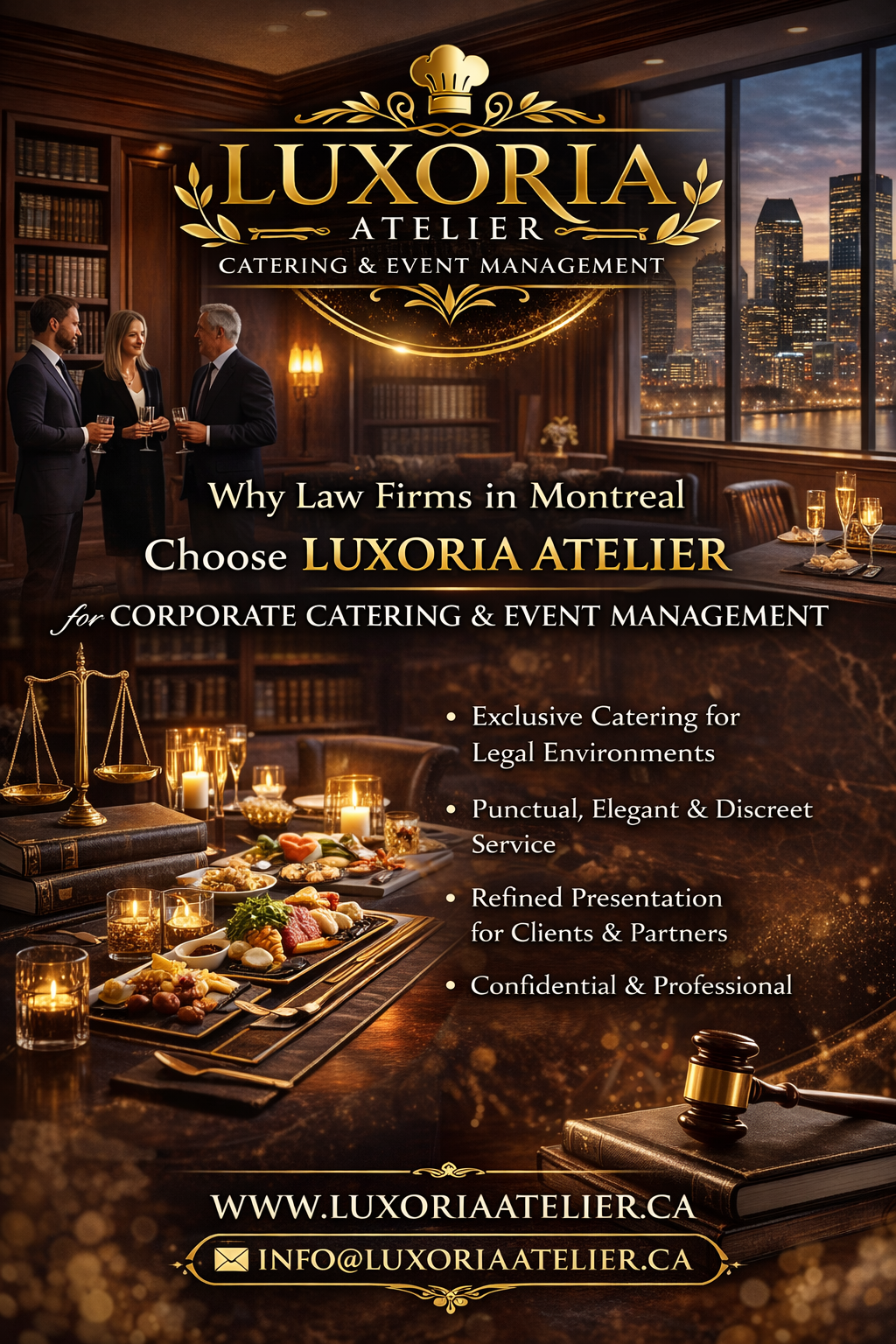 Read more about the article Executive Catering and Event Management for Law Firms in Montreal